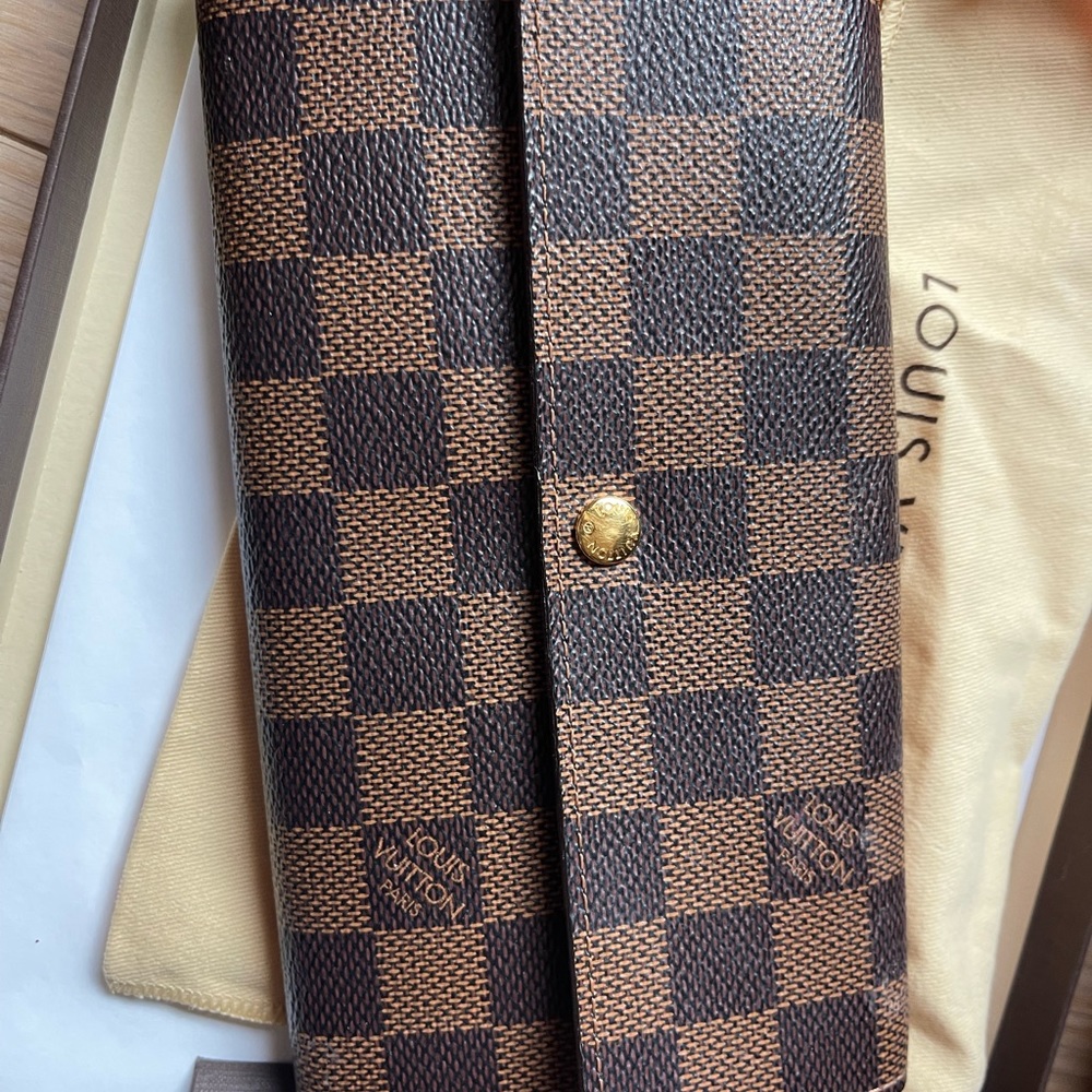 Louis Vuitton Portefeuille Sarah Wallet Damier Ebene in new condition